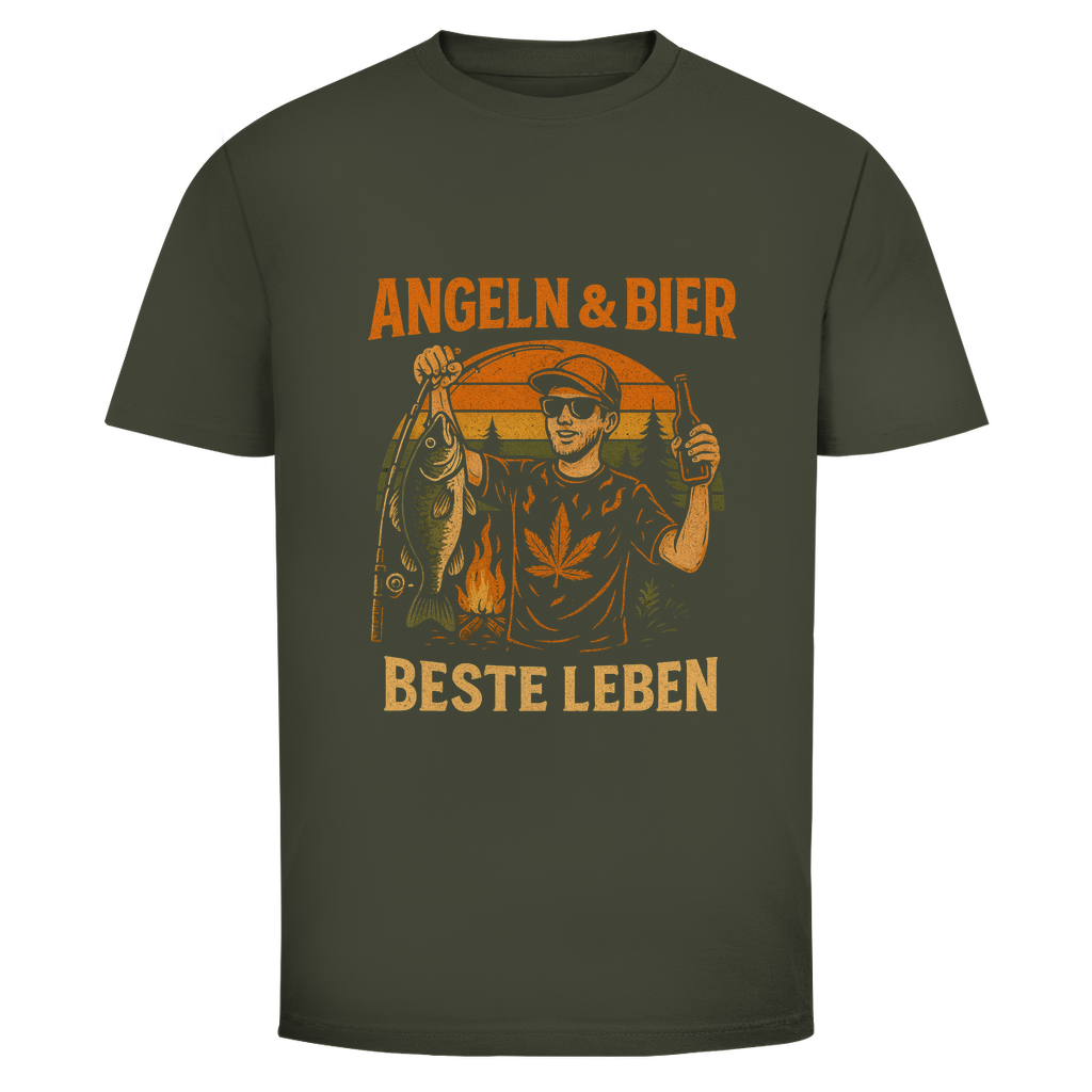 Angeln & Bier T-Shirt – Beste Leben | Wild Boys Streetwear