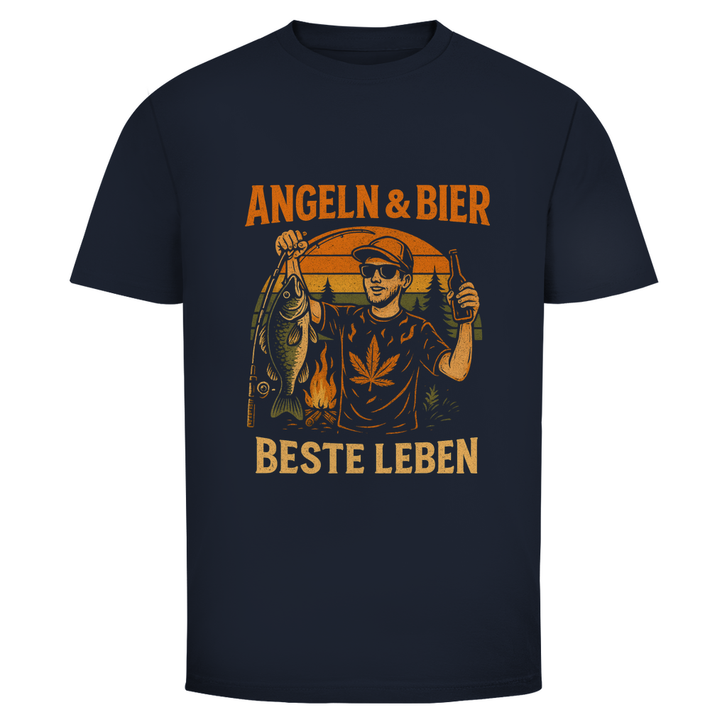 Angeln & Bier T-Shirt – Beste Leben | Wild Boys Streetwear