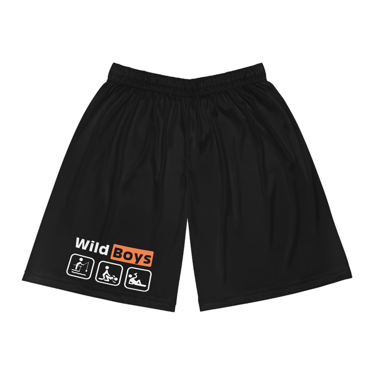 Basketball Shorts - Wild Boys Angeln Saufen Sex Design