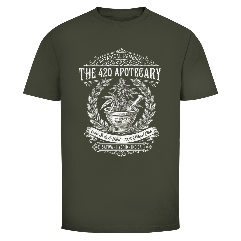 The 420 Apothecary – Vintage Cannabis T-Shirt | Herbal Blend Streetwear