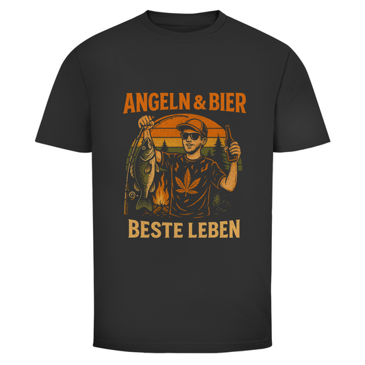 Angeln & Bier T-Shirt – Beste Leben | Wild Boys Streetwear