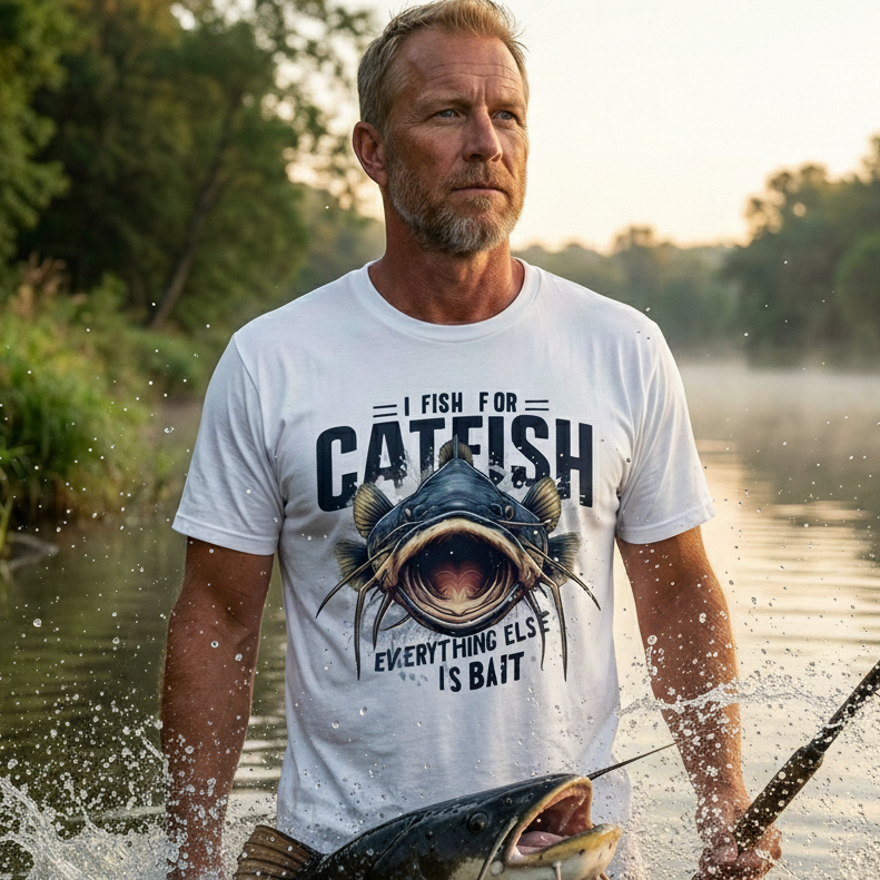 I FISH FOR CATFISH  
EVERYTHING ELSE IS BAIT
