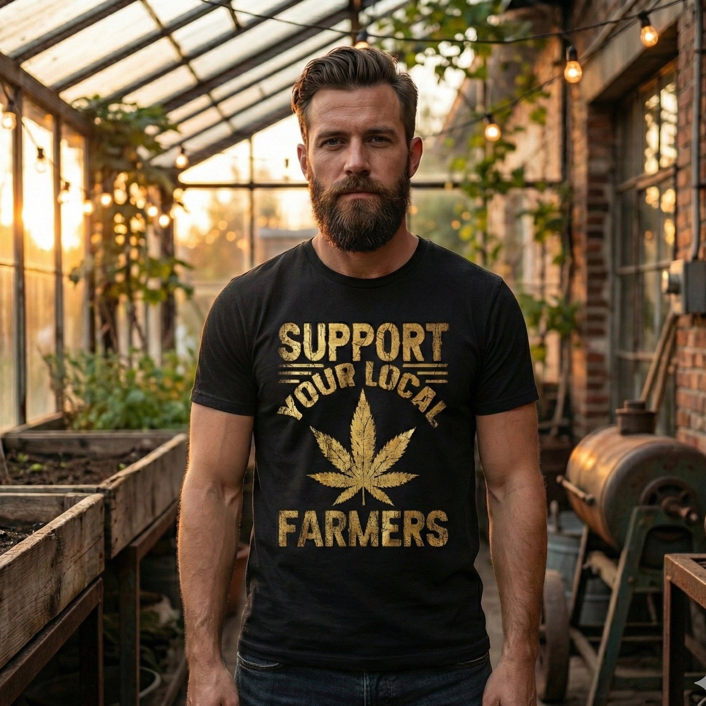 Support Your Local Farmers – Statement T-Shirt