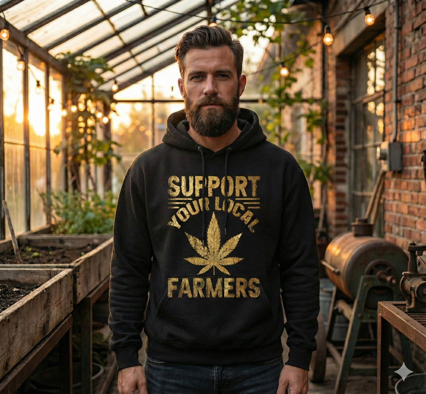 Support Your Local Farmers – Premium Hoodie