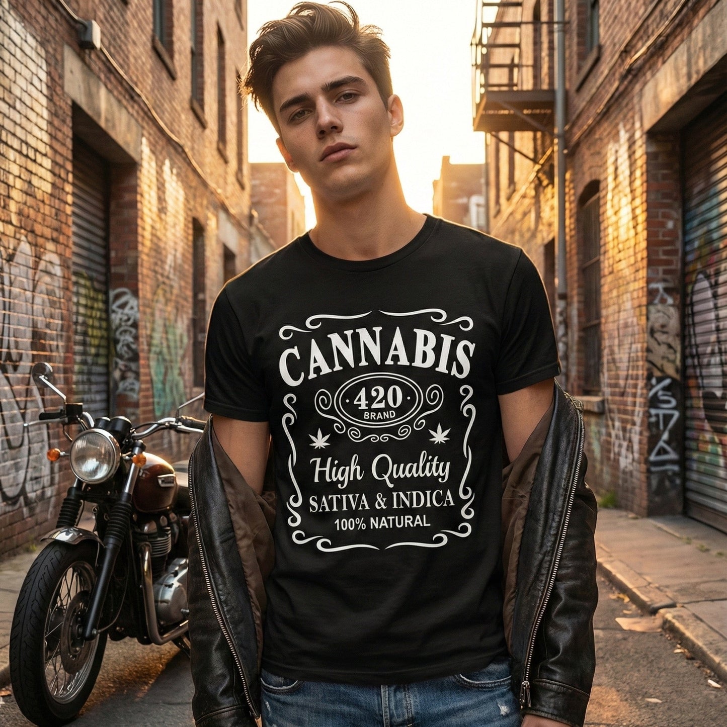 High Quality Green Label – Premium Cannabis T-Shirt