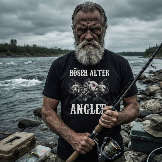 Böser alter Angler – Herren T-Shirt