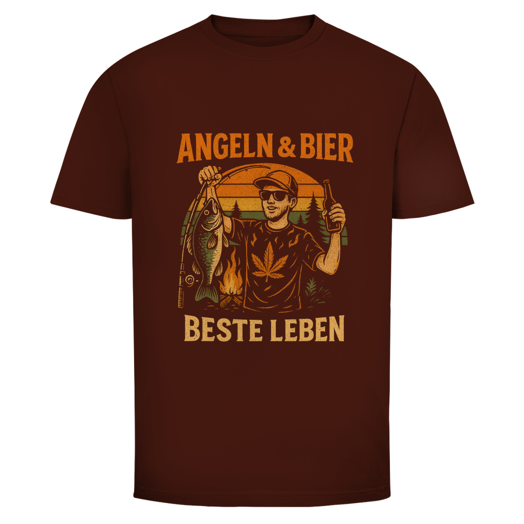 Angeln & Bier T-Shirt – Beste Leben | Wild Boys Streetwear